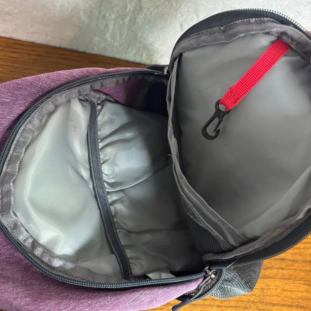Waterfly Purple Sling Bag Crossbody Backpack Small Hiking Daypack Nylon